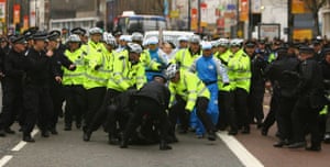 Olympic torch protests in London
