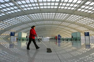 Terminal 3 airport building in Beijing
