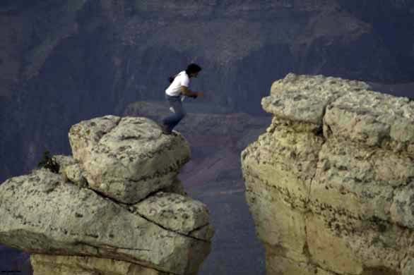 Man Jumps Over Grand Canyon Us News The Guardian Man Jumps Over Grand Canyon Us News The Guardian