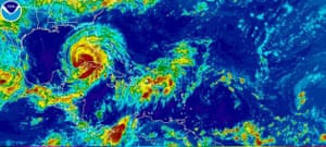 Satellite image of Hurricane Ike