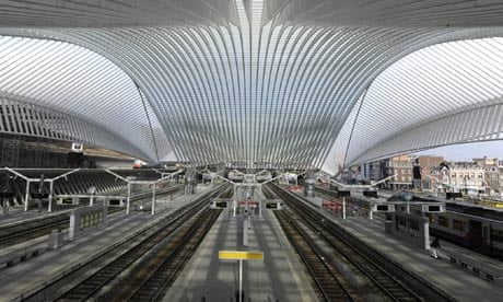 The renovated railway station at Liege-Guillemins in Belgium