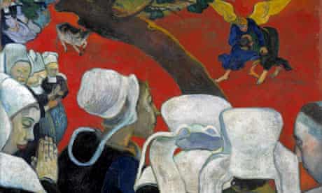 Paul Gauguin's Vision of the Sermon/Jacob Wrestling with the Angel (1888)