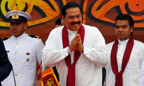 Sri Lankan President Mahinda Rajapaksa 