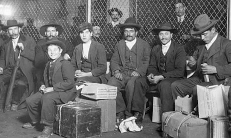Immigrants Waiting at Ellis Island