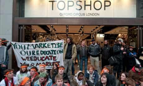 topshop protest philip green