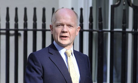 William Hague arrives at Downing Street