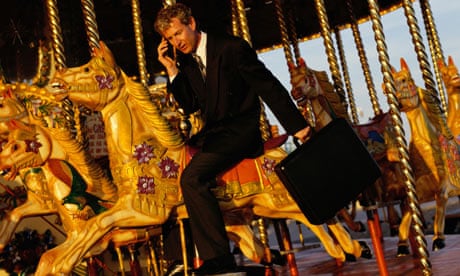 Businessman on a Carousel