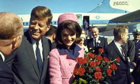 John and Jackie Kennedy arrive in Dallas, 22 November 1963.