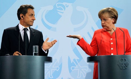 French President Nicolas Sarkozy and German Chancellor Angela Merkel.