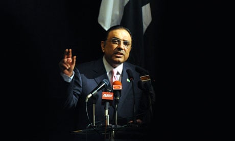 Pakistani president Asif Ali Zardari 