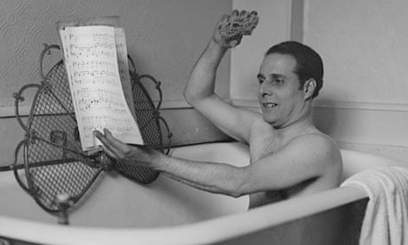 singing in the bath