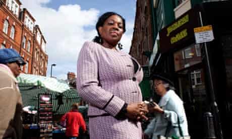 Donna Sinclair, seen in Brixton 30 years after the Brixton uprising of 1981.