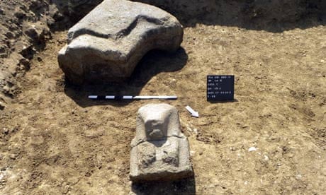 Statue of Tutankhamun's grandfather unearthed | Egypt | The Guardian