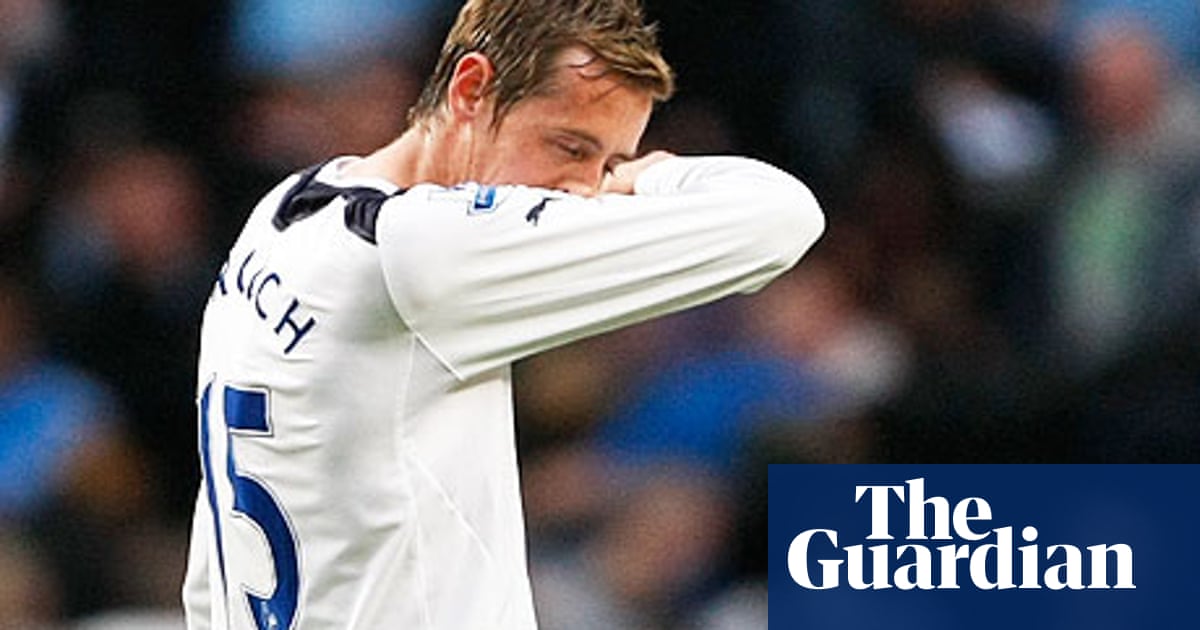 Manchester City Seal Fourth Place As Peter Crouch Own Goal Sinks Spurs Premier League The Guardian