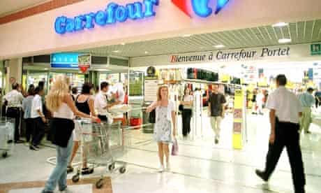 A Carrefour supermarket in France