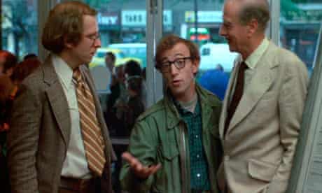 Marshall McLuhan backs up Woody Allen in the film Annie Hall.