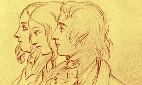Drawing of Charles Dickens, with wife and sister-in-law