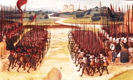 15th century illustration, battle of Agincourt