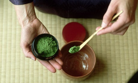 Japanese tea being prepared