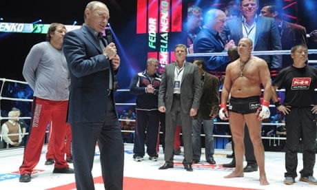 Putin congratualtes martial arts fighters