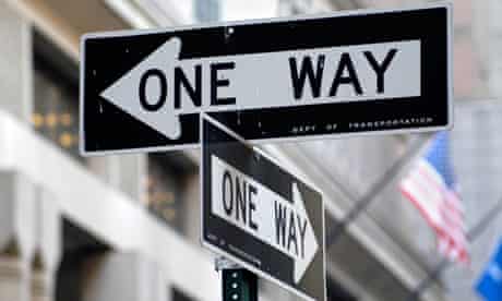 One Way signs