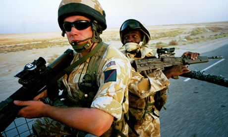 British troops in Iraq, 2004. 