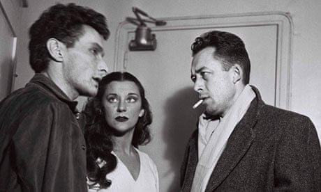 Jean-Louis Barrault, Maria Casares and Albert Camus in Paris, France, October 1948.