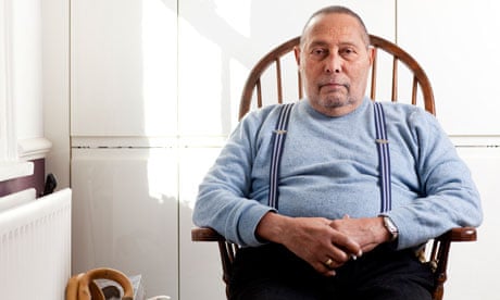 Stuart Hall, cultural theorist, at home in London