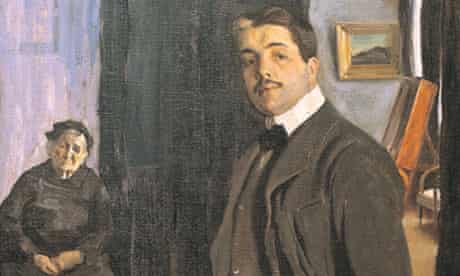 Detail from Portrait of Sergei Diaghilev with His Nanny by Léon Bakst (1906).