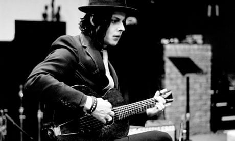 jack white portrait with guitar