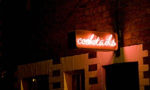 A cocktail bar on a Glasgow side street