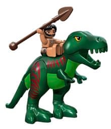 Lego dinosaur and caveman