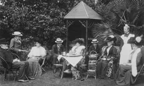 Tea in the garden circa 1905