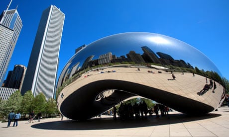United States, Illinois, Chicago, Millennium park, Cloud gate (the bean)