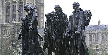 Detail from Rodin's Burghers of Calais