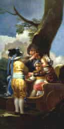 Children with a Cart by Francisco de Goya