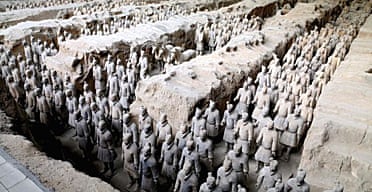 Terracotta warrior army in the tomb of the Emperor Qin Shihuang Di