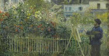 Detail from Renoir's painting Claude Monet Painting in his Garden at Argenteuil (1873)