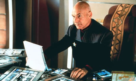 Patrick Stewart as Captain Picard in Star Trek: Insurrection