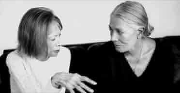 Joan Didion, left, with Vanessa Redgrave