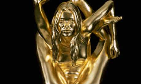  Marc Quinn's gold statue 'Siren' of Kate Moss
