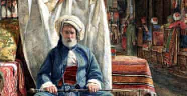 El Khan Khalil, Cairo  The Carpet Seller by John Frederick Lewis, 1860
