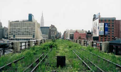 The High Line overhead railway in New York in 2000. Photograph: copyright Joel Sternfield 2000