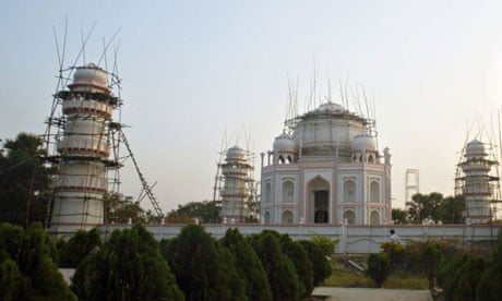 Ahsanullah Moni's full-scale replica of the Taj Mahal in Bangladesh