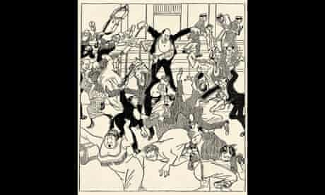 Schoenberg caricature from Die Zeit, 1913