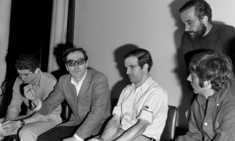 Claude Lelouch, Jean-Luc Godard, Francois Truffaut, Roman Polanski and Louis Malle on strike