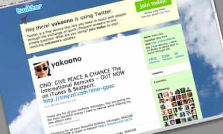 Yoko Ono's Twitter feed