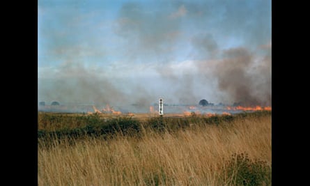 Burning fields, Melmerby, North Yorkshire, September 1981 by Paul Graham from A1