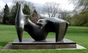 Image result for bronze statue known as the Reclining Figure