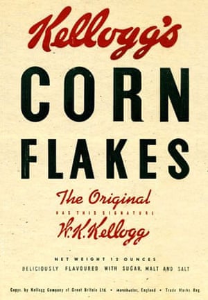 Corn Flakes: Corn Flake packet in the 1950s